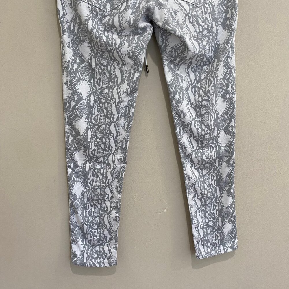 Bevy Flog Shely White Gray Python Snake Slim Ankl… - image 7